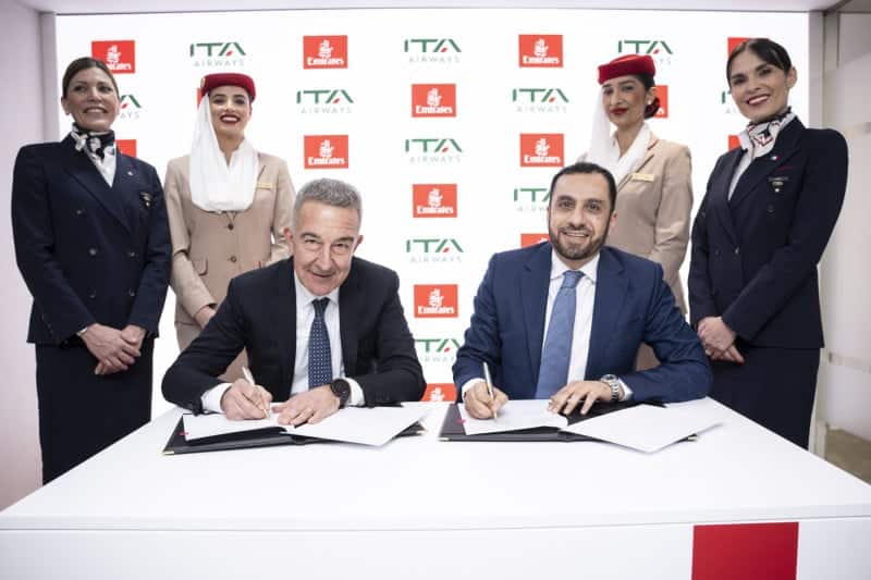 Aeronautique commerciale Emirates et ITA Airways renforcent leurs liens avec