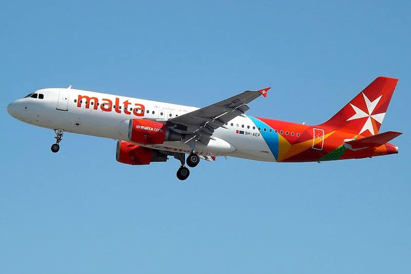 Avion de ligne Air Malta a cesse ses operations aeriennes